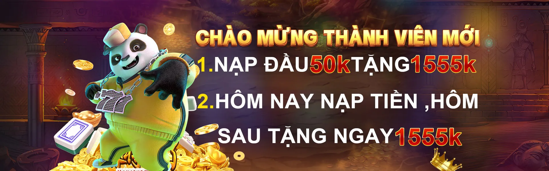 Hình ảnh chính trò chơi nổ hũ trực tuyến với các biểu tượng may mắn và phần thưởng lớn